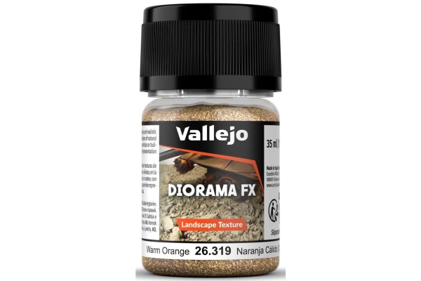 Vallejo: 26.319 - Diorama Fx - Landscape Textures - Warm Orange (0,5-1 Mm)