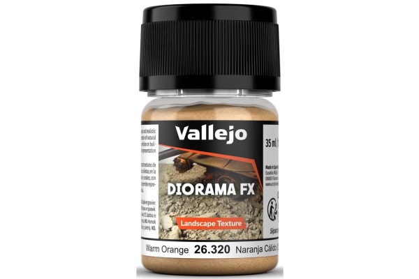 Vallejo: 26.319 - Diorama Fx - Landscape Textures - Warm Orange (1-2 Mm)