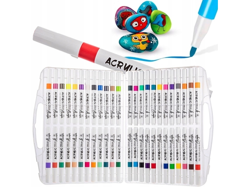 Extralink Rinkins Acrylmarker 48 Farben | Zum Malen 48 Blätter