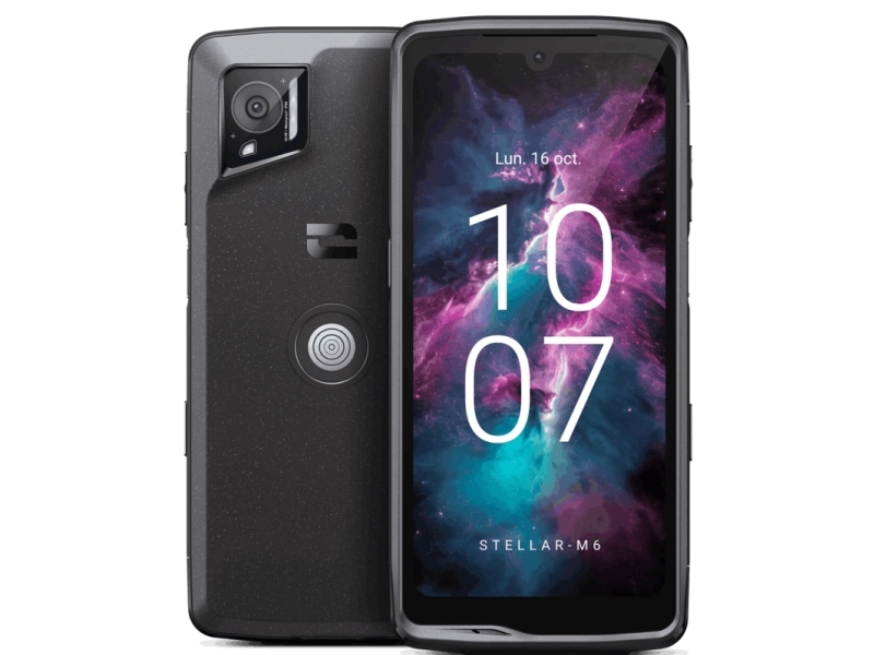 Crosscall Stellar-M6, 15,5 Cm (6.1"), 6 Gb, 128 Gb, 50 Mp, Android 14, Sort
