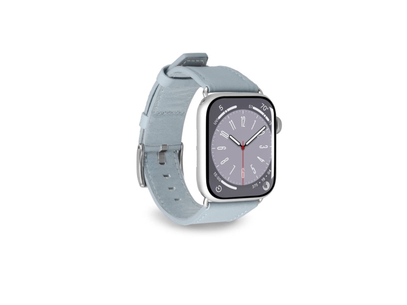 PURO PUAW40ECLASSICLBLUE, Urrem, Apple, Apple Watch, Læder, Metal, Sølv