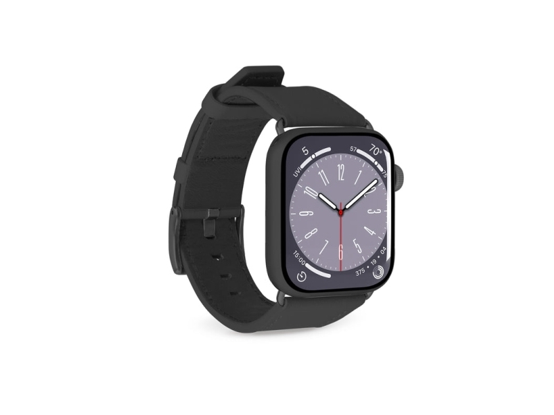 PURO PUAW44ECLASSICBLK, Klockarmband, Apple, Apple Watch, Läder, Svart, 250 g | Sport & Träning - Tillbehör - Smartklockor | GameStuff