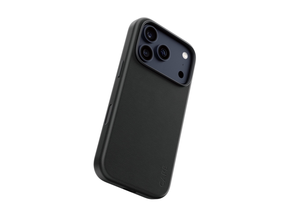 CARE by PanzerGlass Solo - Bagsidecover til mobiltelefon - MagSafe-kompatibilitet - polyurethan, polykarbonat - sort - for Apple iPhone 17 Pro