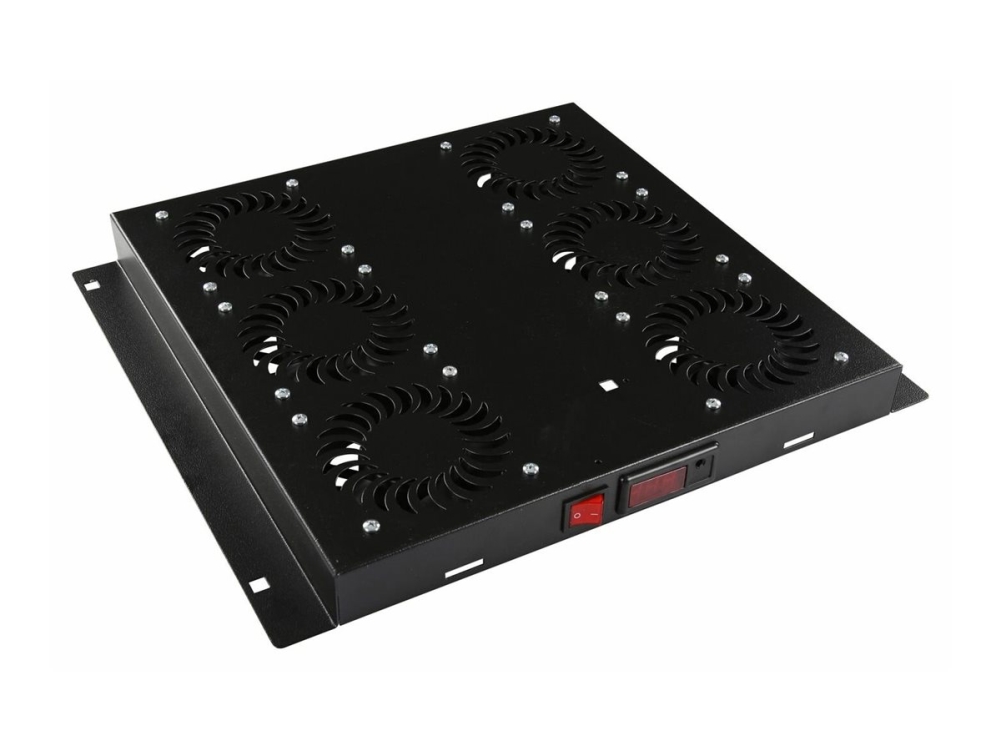 Lanview By Logon - Blæsermodul - Digital - Med Termostat - Tagmonterbar - Sort - 1U