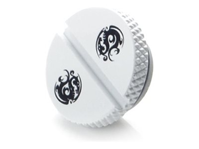 Bitspower - Flydende Kølesystem-Fittingstop - G1/4" Low-Profile - Deluxe Hvid