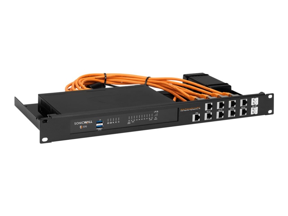 Rackmount.It Sonicwall Rm-Sw-T12i - Monteringspakke For Netværksudstyr - Stativmonterbar - Jet Black - 1U - 19"