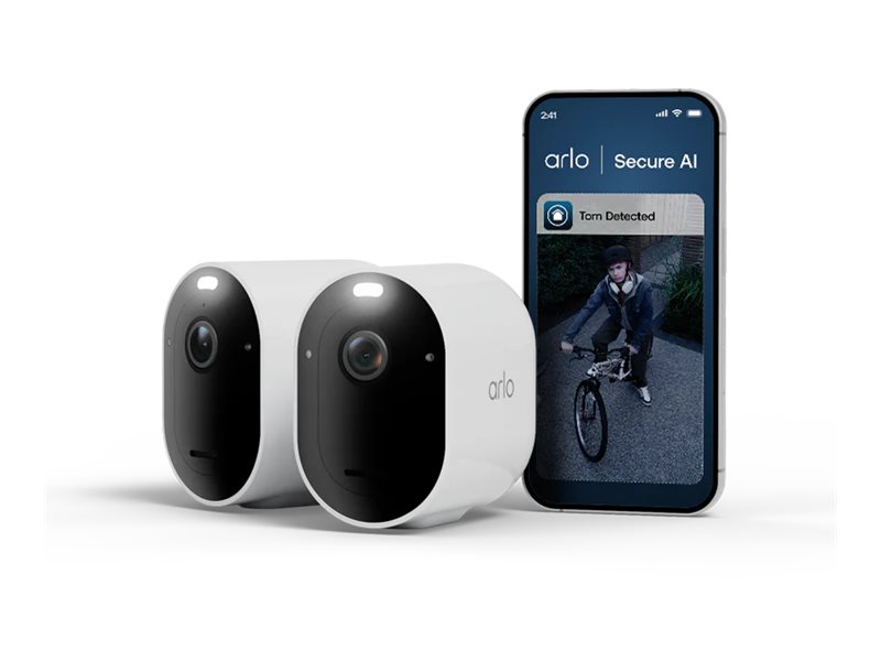 Arlo Pro 6 - 2025 Edition - verkkoturvakamera - ulkotiloissa, sisätiloissa - säänkestävä - väri (päivä/yö) - ääni - langaton - WiFi (3 kpl)