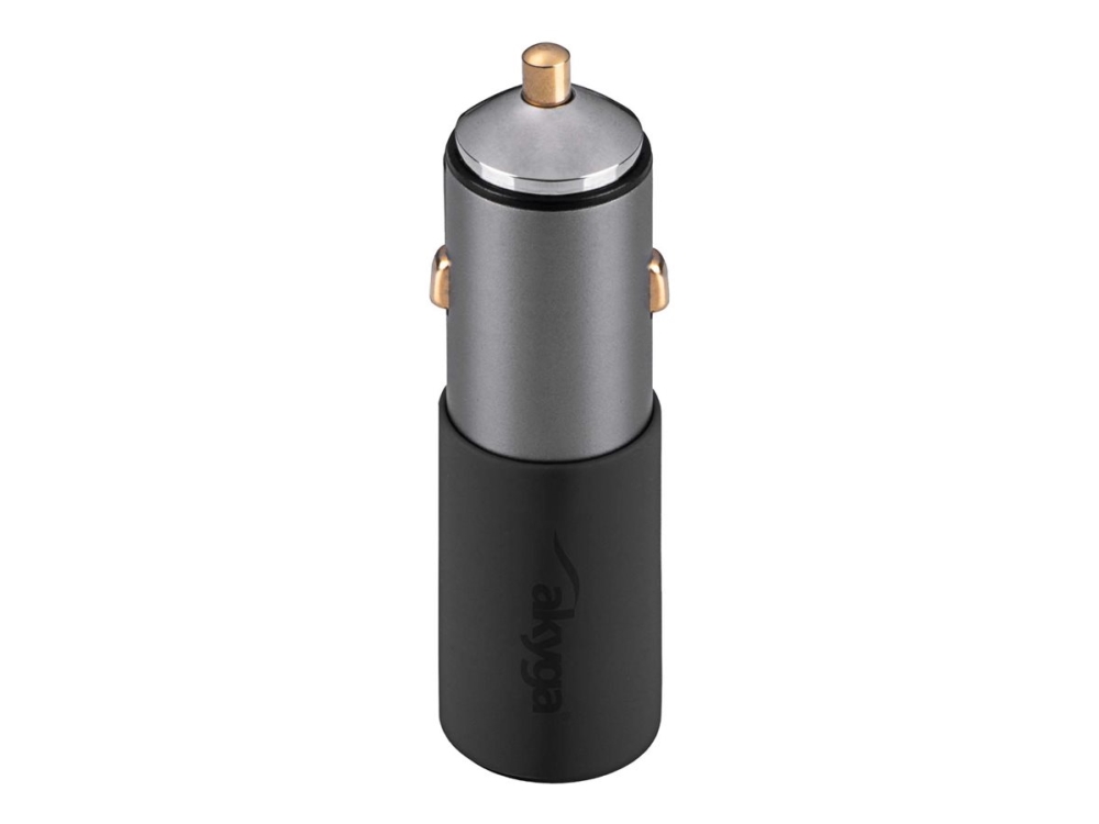 Akyga Ak-Ch-26 100W Usb-A + Usb-C Pd Quick Charge 3.0 Biloplader 5-20V / 1,5-5A Grå