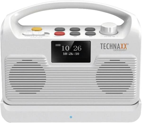 Technaxx Kabelloser Tv-Lautsprecher Mit Basisstation, 10 W, 5 W, Kabel & Trådløs, Bærbar Stereohøjttaler, Hvid, Lcd