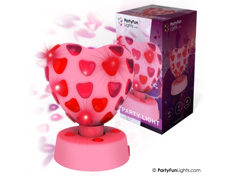 Sydän diskolamppu Ø:15,5cm