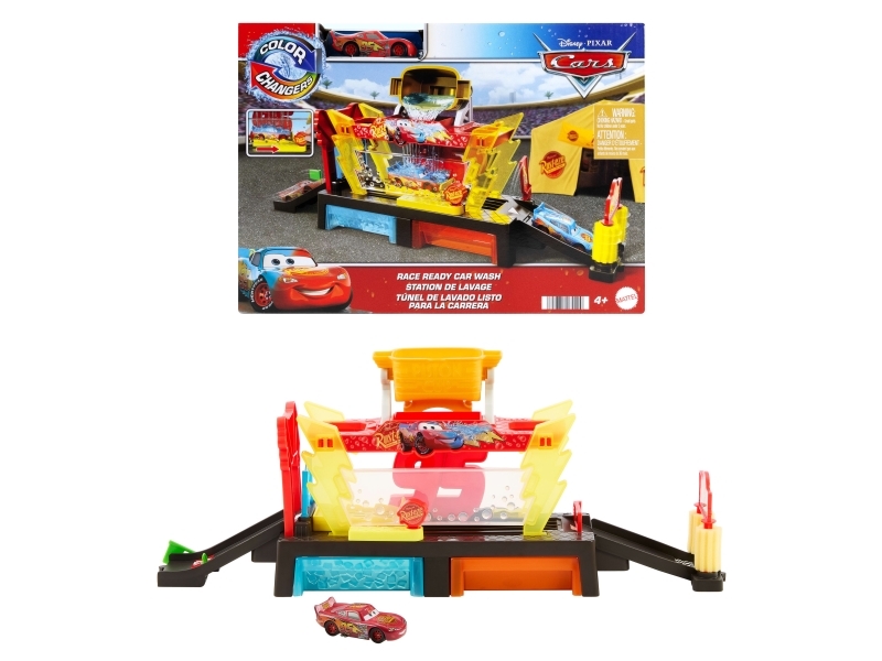 Disney Pixar Cars Autowaschanlagen Spielset Für Rennwagen Mit Farbwechseleffekt, 4 Jahr(E), Kunststoff, Mehrfarbig