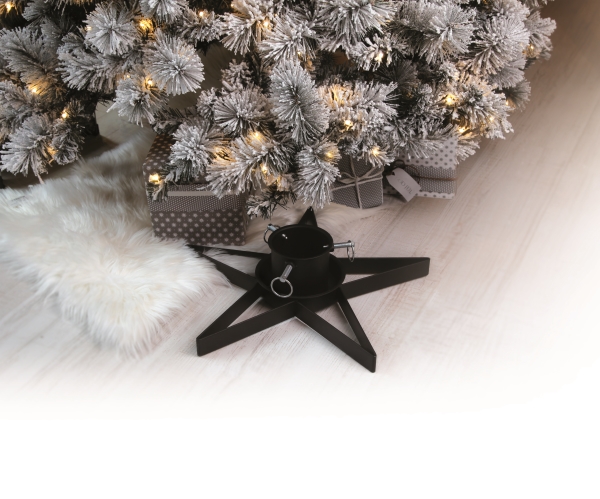 Det Gamle Apotek Christmas tree stand, h 10cm, w 45cm, d 47cm, black