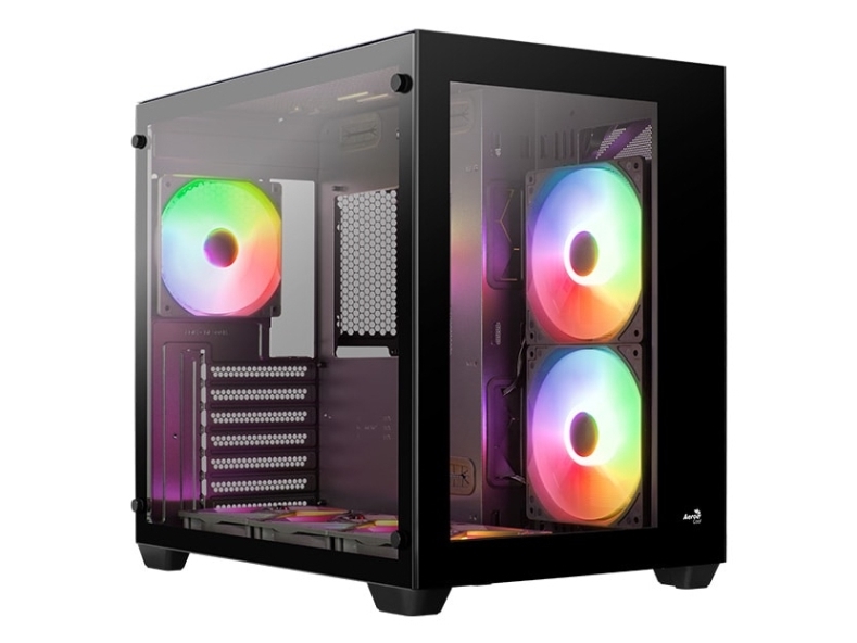 Aerocool Dryft, Midi Tower, Pc, Sort, Atx, Micro Atx, Mini-Itx, Spcc, Hærdet Glas, Spil