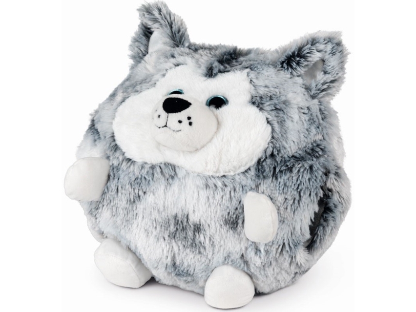 Noxxiez Riesiger Teddybär, Handwärmer Und Kissen - Husky Hund
