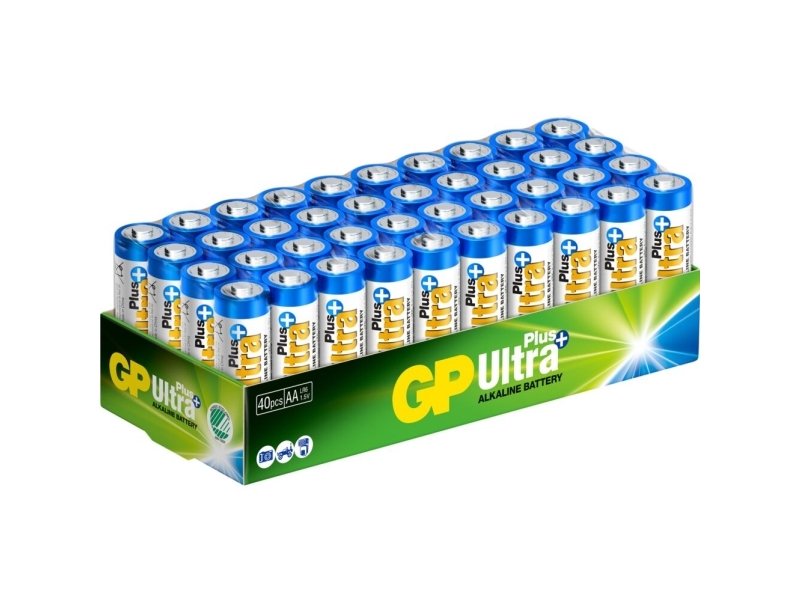 Batteri, GP Ultra Plus, Alkaline, AA, 1,5V billede