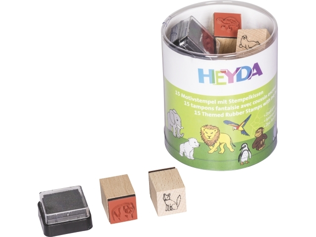 HEYDA 204888491, Stämpelset för barn, Multifärg | Kontorsmaterial - Stämpel - Special stämpel | GameStuff