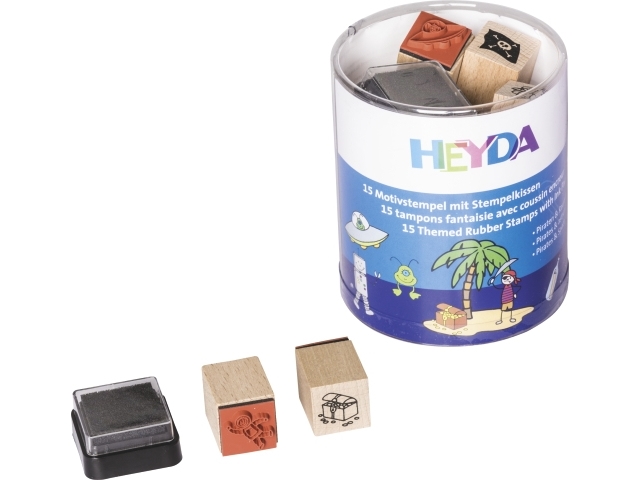 HEYDA 204888486, Stempelsæt til børn, Flerfarvet