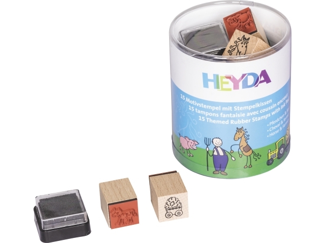 HEYDA 204888488, Stempelsæt til børn, Flerfarvet