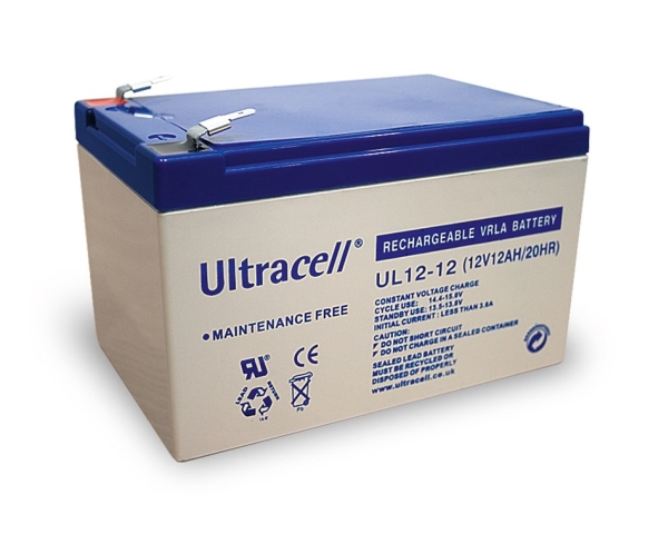 Blysyrebatteri 12 V, 12 Ah (Ul12-12)