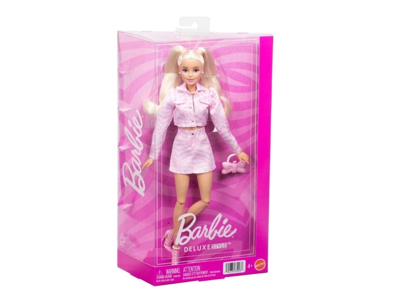 Barbie Deluxe Style Rosa Denim Jacke Blondine