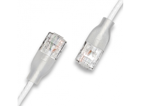 C2g Wantecwire Eglow Slim Utp Patchkabel Cat6a, Weiß, L 8,00 M