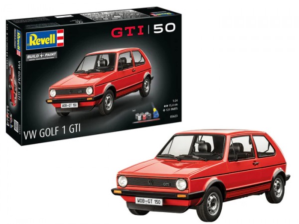 Revell Plastmodelbil Vw Golf1 Gti 50 Years 1:24