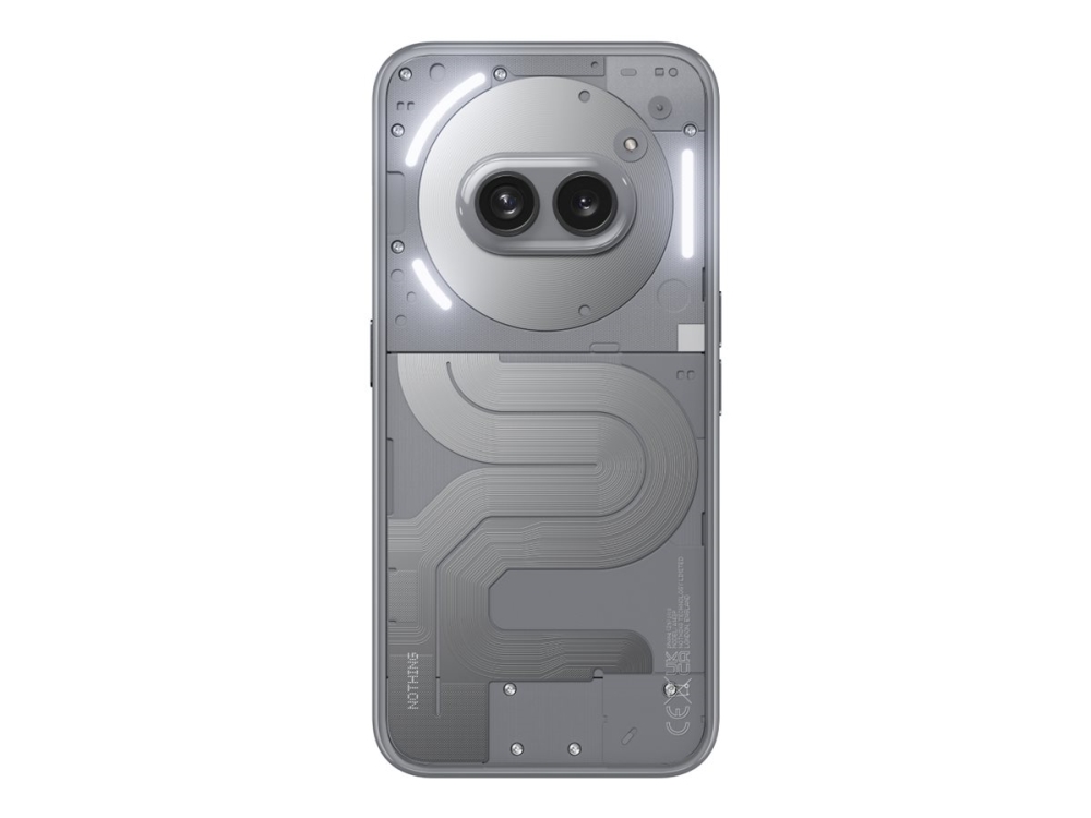 Nothing Phone (2a) Plus – 5G smartphone – dual-SIM – RAM 12 GB / Intern hukommelse 256 GB – OLED-skærm – 6.7 – 2412 x 1084 pixels (120 Hz) – 2x bagkameraer 50 MP, 50 MP – front camera 32 MP – grå