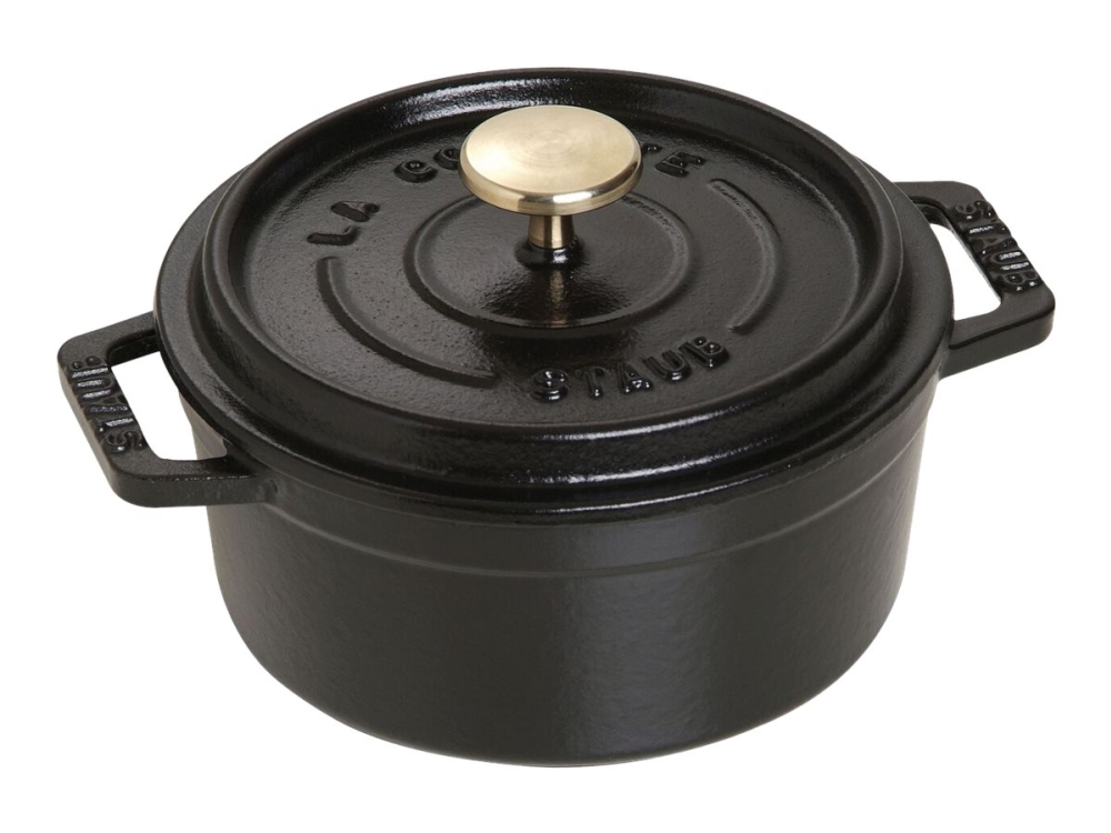 STAUB - Cocotte med lock - 12 cm - 400 ml - rund - svart | Köksutrustning - Grytor & pannor - Grytset | GameStuff