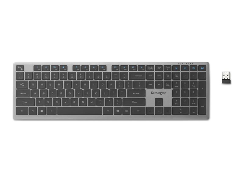 Kensington Kb535 Eq, Volle Größe (100%), Kabellos, Rf Wireless + Bluetooth, Grau