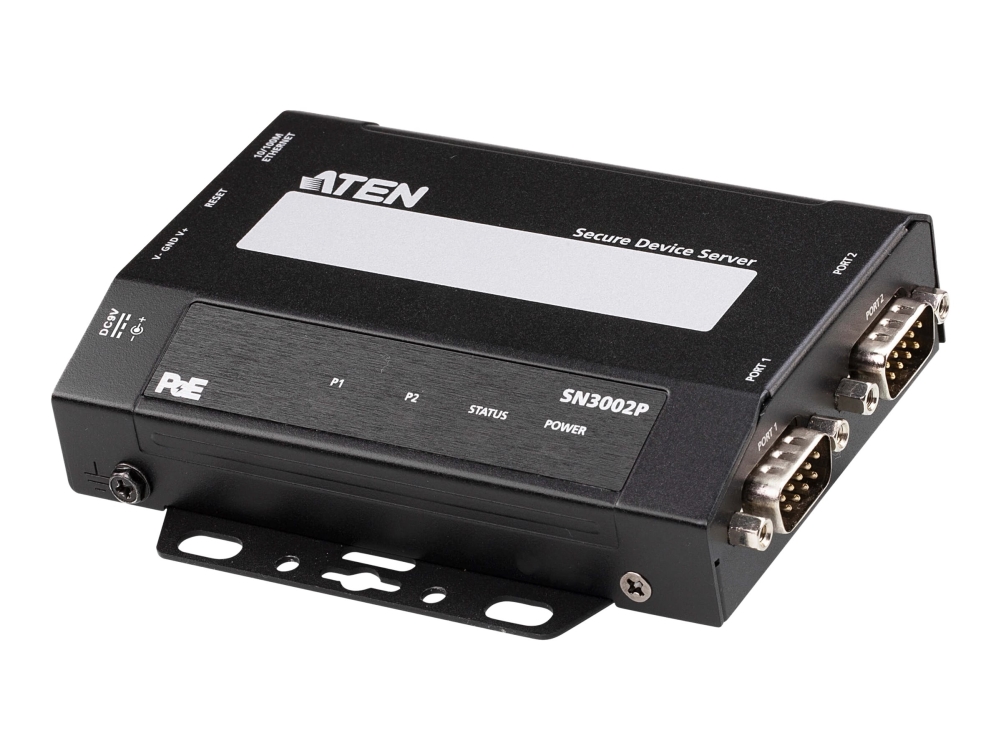 Aten Sn3002p 2-Port Rs-232 Sicherer Poe-Geräteserver