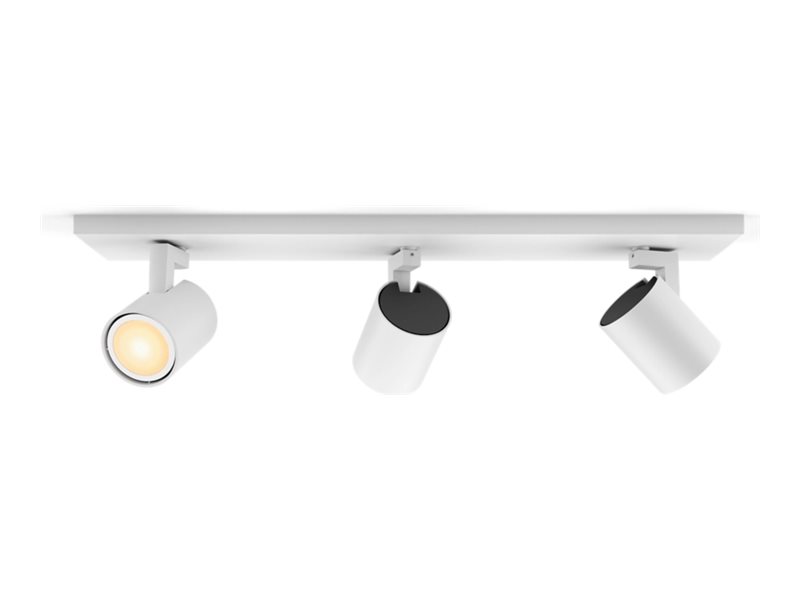 Philips Hue White Ambiance Runner Tripple Spotlight - Includes Gu10 Led Bulb - Bluetooth Control Via App - Includes Dimmer Switch - Add Hue Bridge To