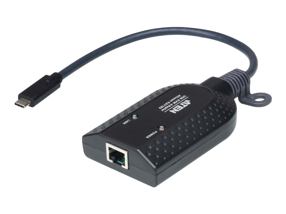 ATEN KA7183 - Adapter för tangentbord/video/mus (KVM) - RJ-45 (hona) till 24 pin USB-C (hane) - 5 V | Datortillbehör - KVM & Switchar - Tillbehör | GameStuff