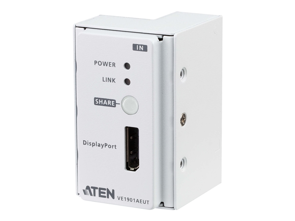 Aten Ve1901aeut - Video/Audio/Serie Forlænger - Sender - Rs-232, Displayport, Hdbaset Lite - Op Til 70 M