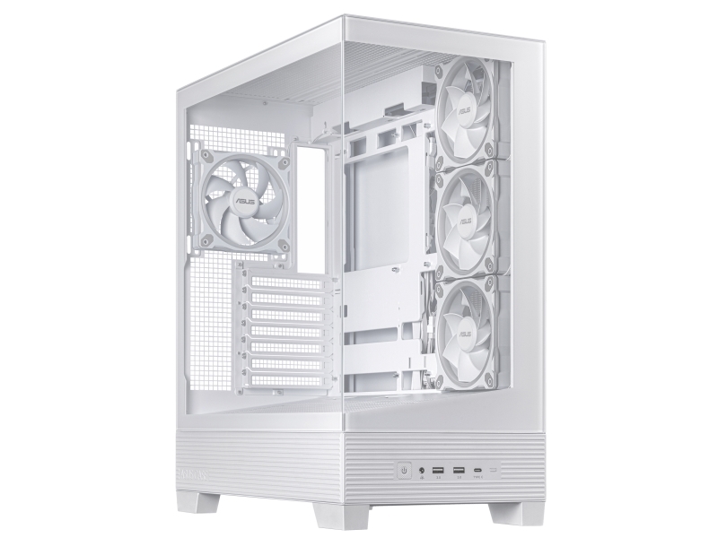 Asus A31 Plus Tg Argb White, Midi Tower, Pc, Weiß, Atx, Micro Atx, Mini-Itx, Multi, 16,5 Cm