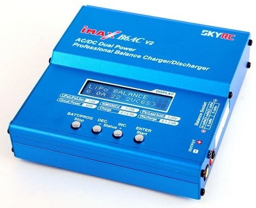 Akumuliatoriaus įkroviklis Li-Pol LiHV SkyRC IMAX B6AC v2 USB su įmontuotu maitinimu