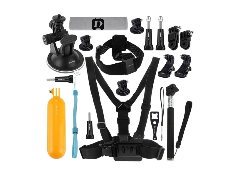 Set of 20 Puluz accessories for sports cameras (including Osmo Action 5 Pro, Insta360 Ace Pro 2) PKT18