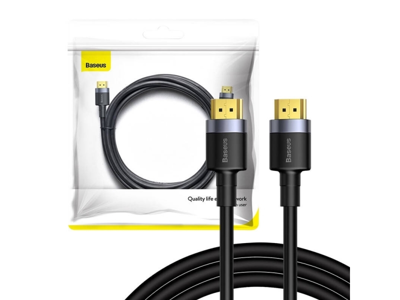 Baseus CADKLF-F01, 2 m, HDMI Type A (Standard), HDMI Type A (Standard), Sort