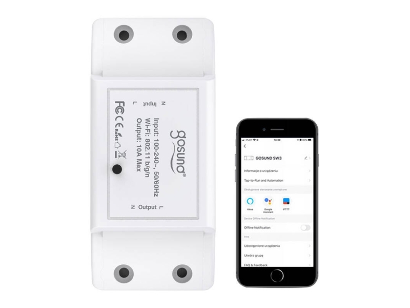 Smart Switch WiFi Gosund SW3, Tuya