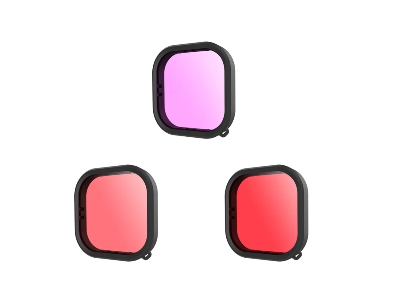 TELESIN Lens waterproof filter set Telesin for GoPro Hero 9 / Hero 10 / Hero 11 / Hero 12 (GP-FLT-904)