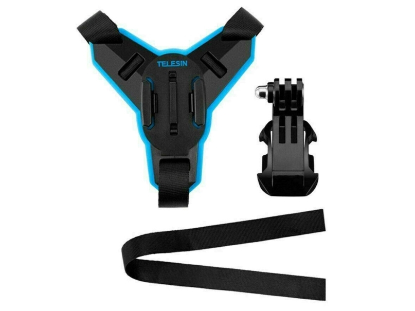 Telesin hjälmfäste för Gopro Hero 10 9 8 7 6 5 4 3+ Max-kameror / Gp-hbm-mt7 | EL Artiklar - Batteri - Batteriladdare | GameStuff