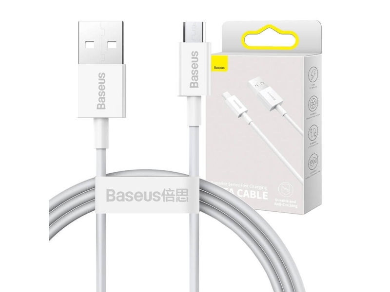 Baseus Camys-02, Weiß, Usb A, Micro-Usb B, 1 M, Männlich, Männlich