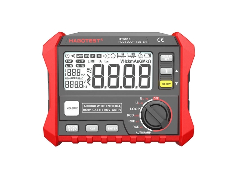 Habotest Digital RCD / Loop Resistance Tester HT5910
