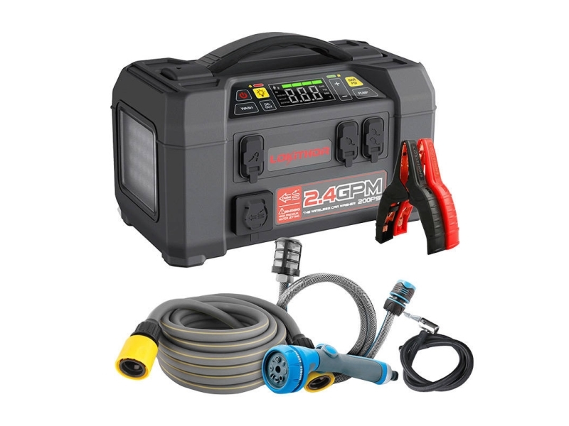 Lokithor AW401 Jump Starter / Booster 2500A + Powerbank 20000mAh + Compressor + Flash Light + Power Wash 5-in-1 Device | Bilvård & Biltillbehör - Säkerhetsutrustning för Bilen - Starthjälp | GameStuff