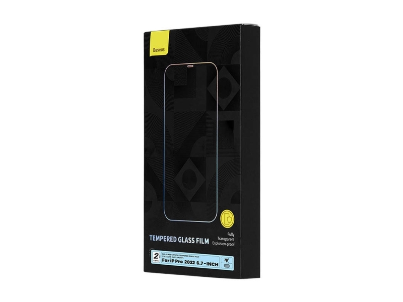 0,3 Mm Baseus Crystal Hærdet Glas Med Anti-Støvbelægning Til Iphone 14 Pro Max (2 Stk.)