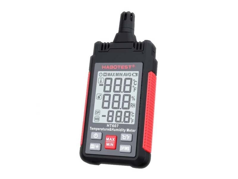 Habotest temperatur- og fugtmåler Habotest HT607