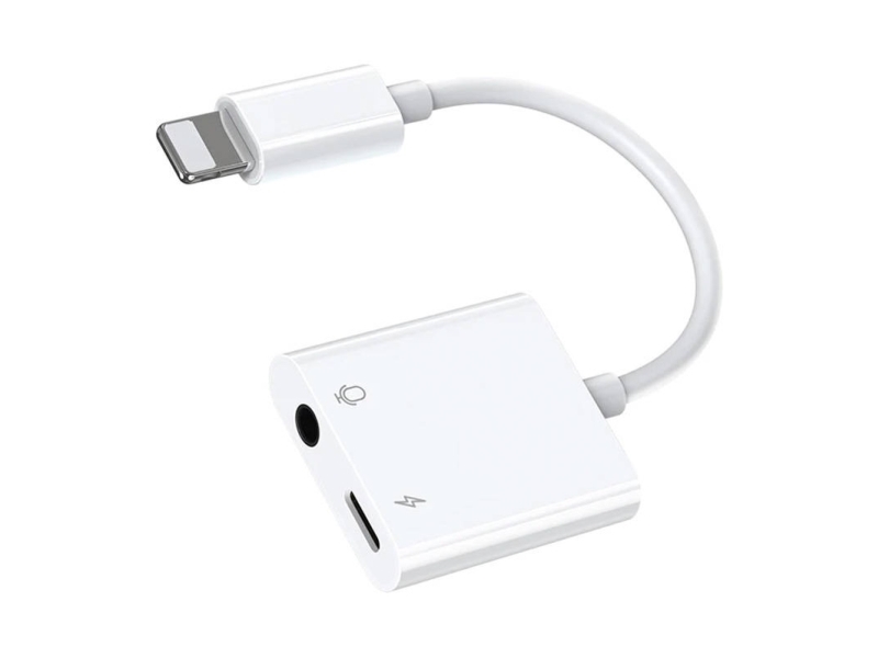 Garso Adapteris Lightning / 3.5 Mm Joyroom S - Y105 (Baltas)