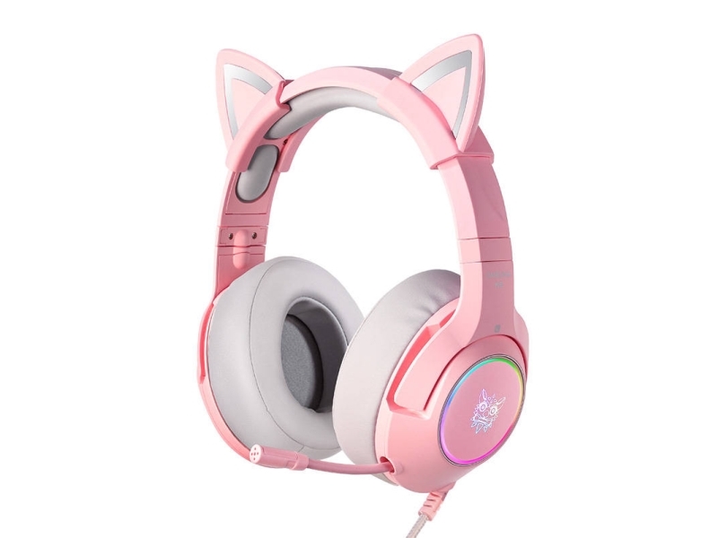 Onikuma K9 Pink Rgb Gaming Headphones
