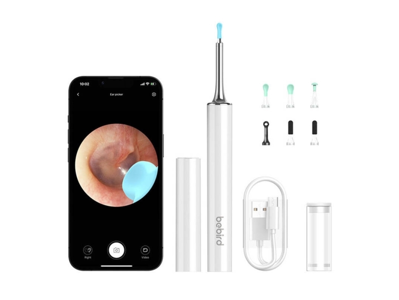 Smart Visual Ear-Clean Strypas Bebird T15 Baltas