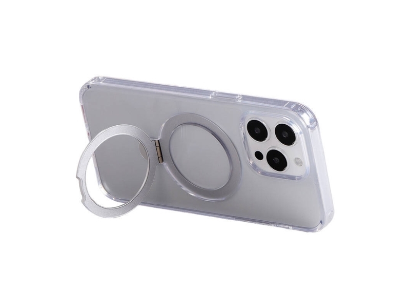Joyroom Jr-Bp004 Magnetische Schutzhülle Mit Halterung Für Apple Iphone 15 Pro Max Transparent