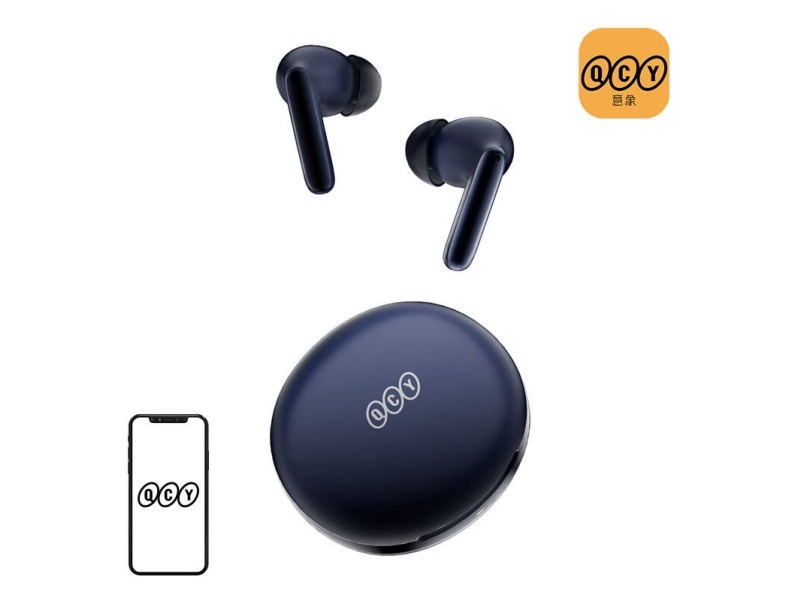 Earphones Tws Qcy T13 Anc2, Anc (Blue)